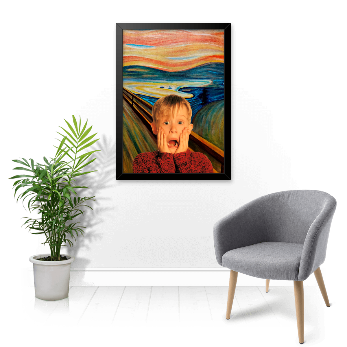 Quadro e poster o grito esqueceram de min - Quadrorama