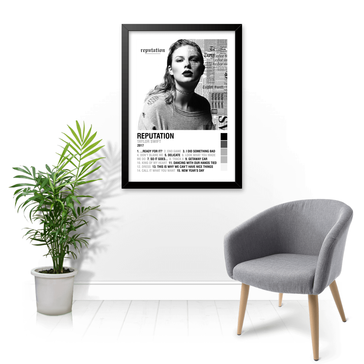 Quadro e poster Reputation Taylor Swift - Quadrorama