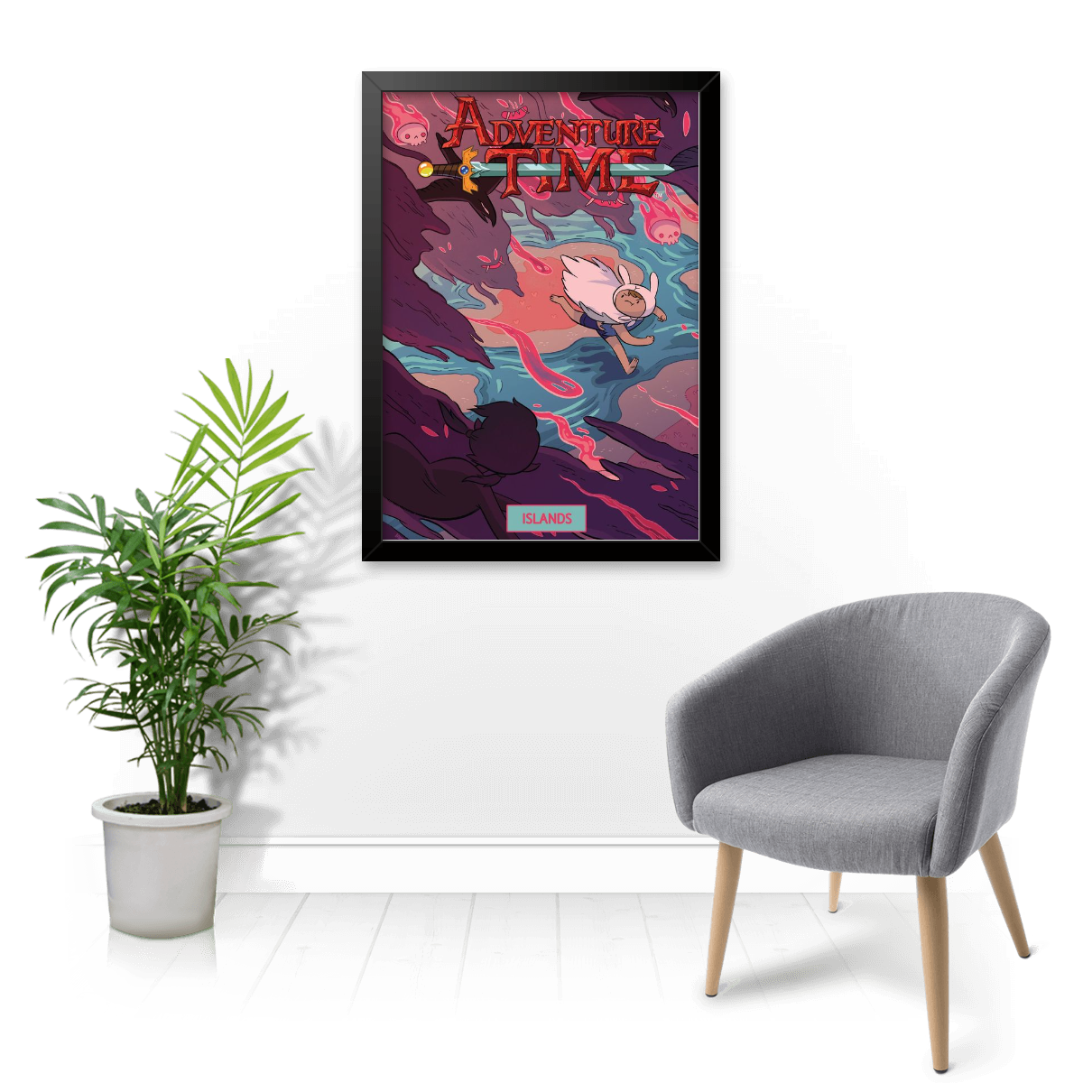 Quadro e poster Adventure Time Islands - Quadrorama