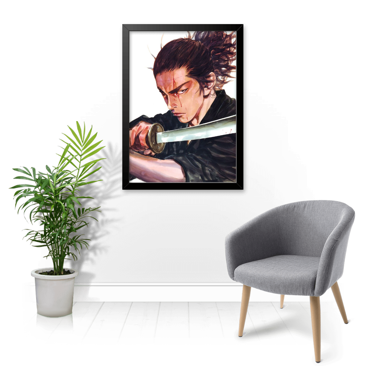 Quadro e poster Katana Musashi - Vagabond - Quadrorama