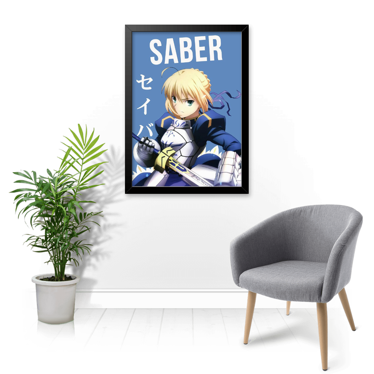 Quadro e poster Saber - Fate - Quadrorama