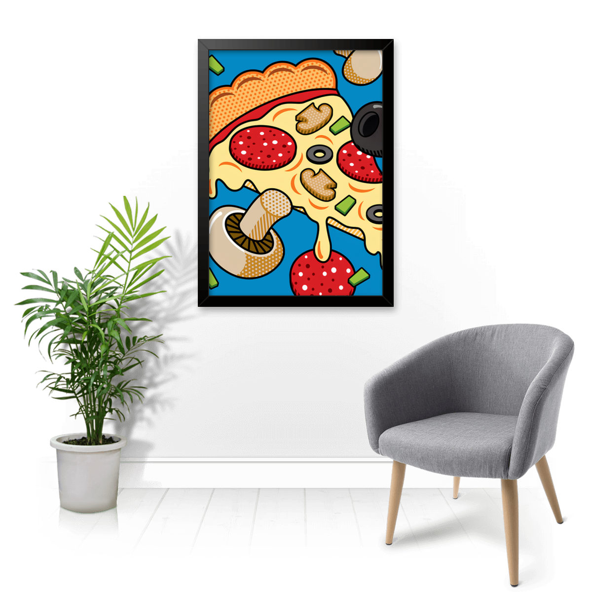 Quadro e poster Pizza Pop Art - Quadrorama