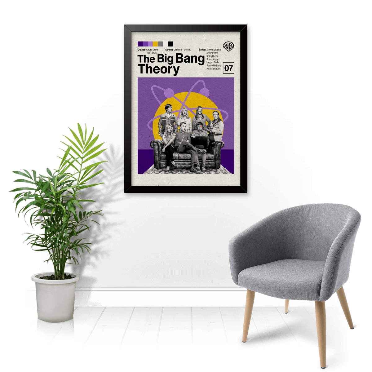 Quadro e poster The Big Bang Theory Poster minimalista - Quadrorama