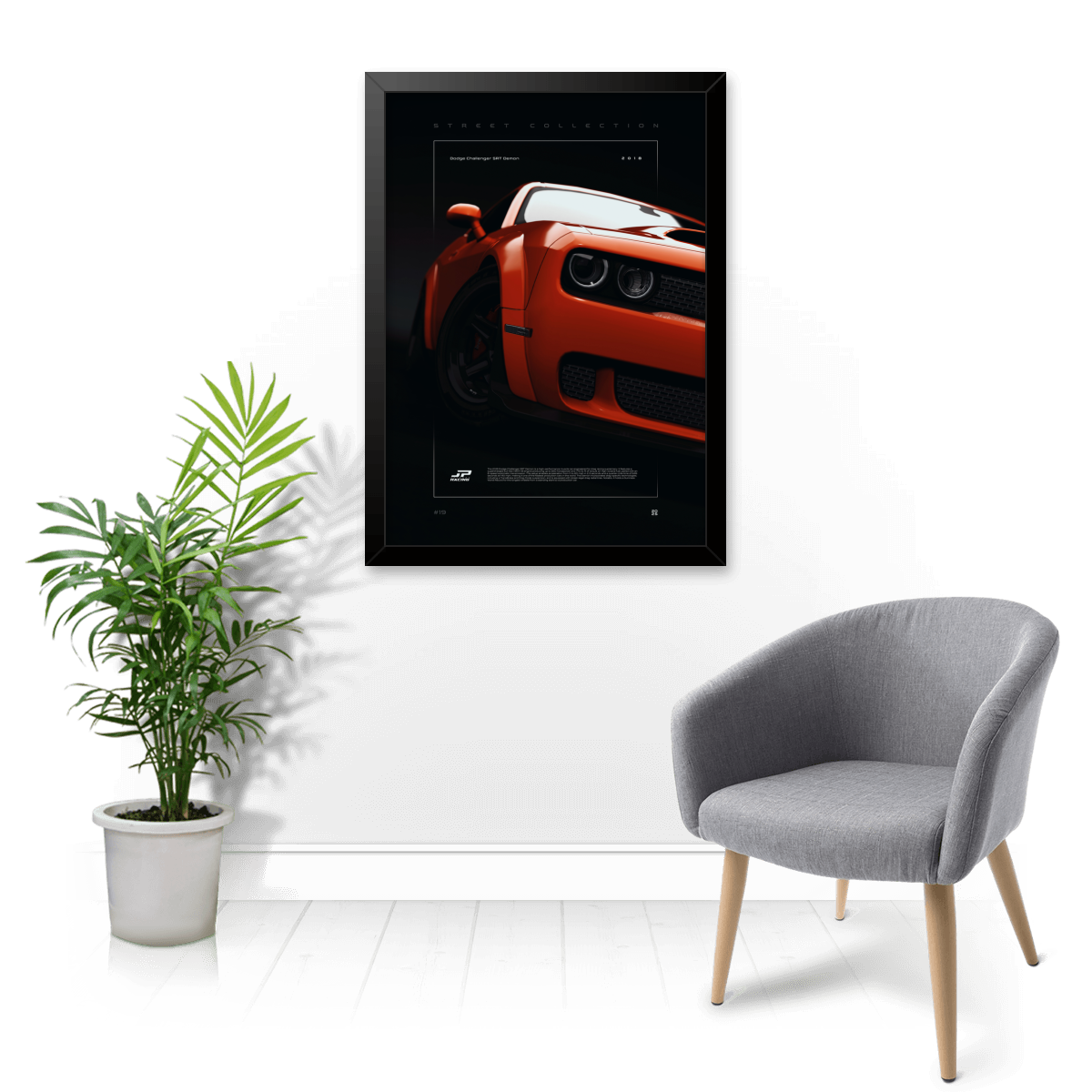 Quadro e poster Dodge Challenger SRT Demon 2018 - Quadrorama