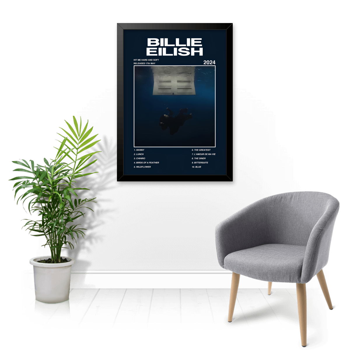 Quadro e poster Billie Eilish - Hit Me Hard And Soft - Quadrorama