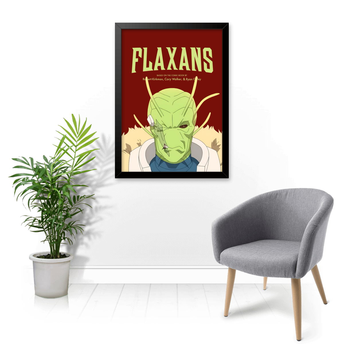 ハンス・ネレマン  ポスター Quadro e poster Flaxans - Invencivel - Quadrorama