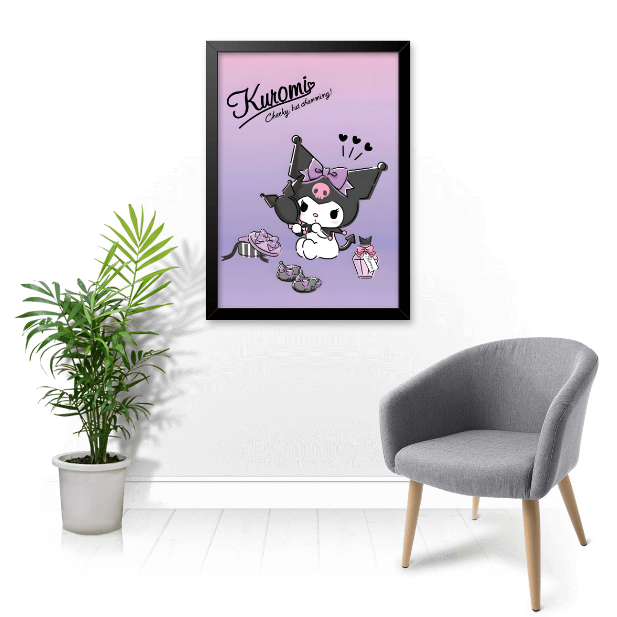 Quadro e poster Kuromi e Espelho - Quadrorama