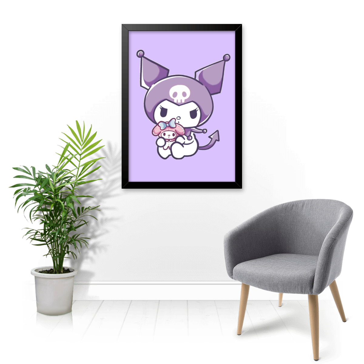Quadro e poster Kuromi e Mini My Melody - Quadrorama