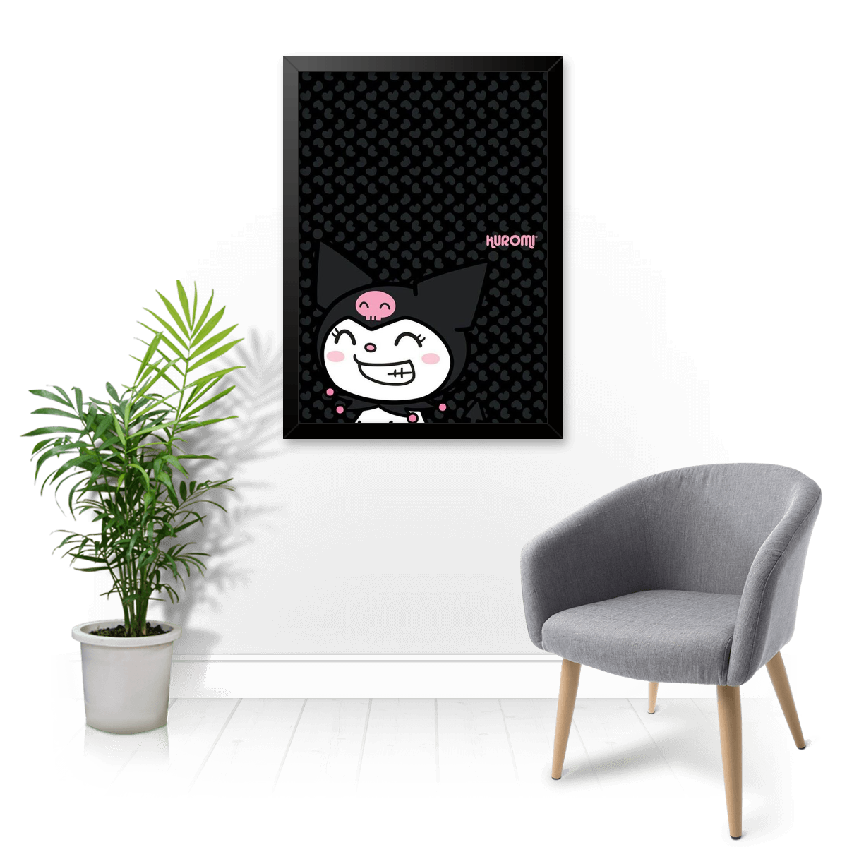 Quadro e poster Kuromi Sorrindo - Quadrorama