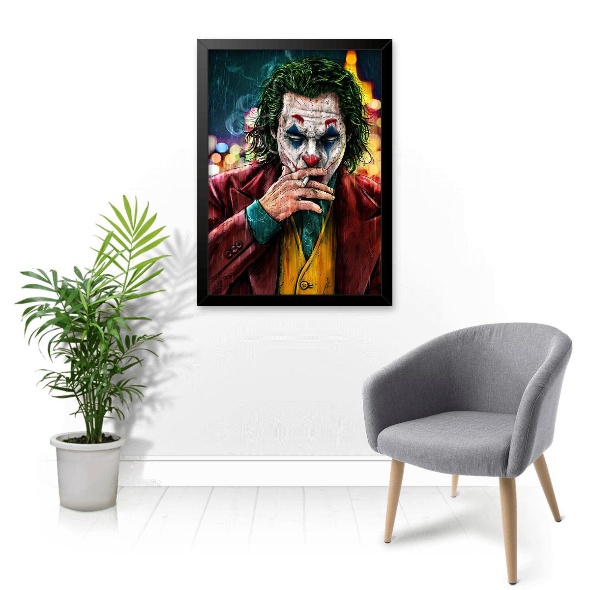 Quadro e poster The Joker Smoking - Quadrorama