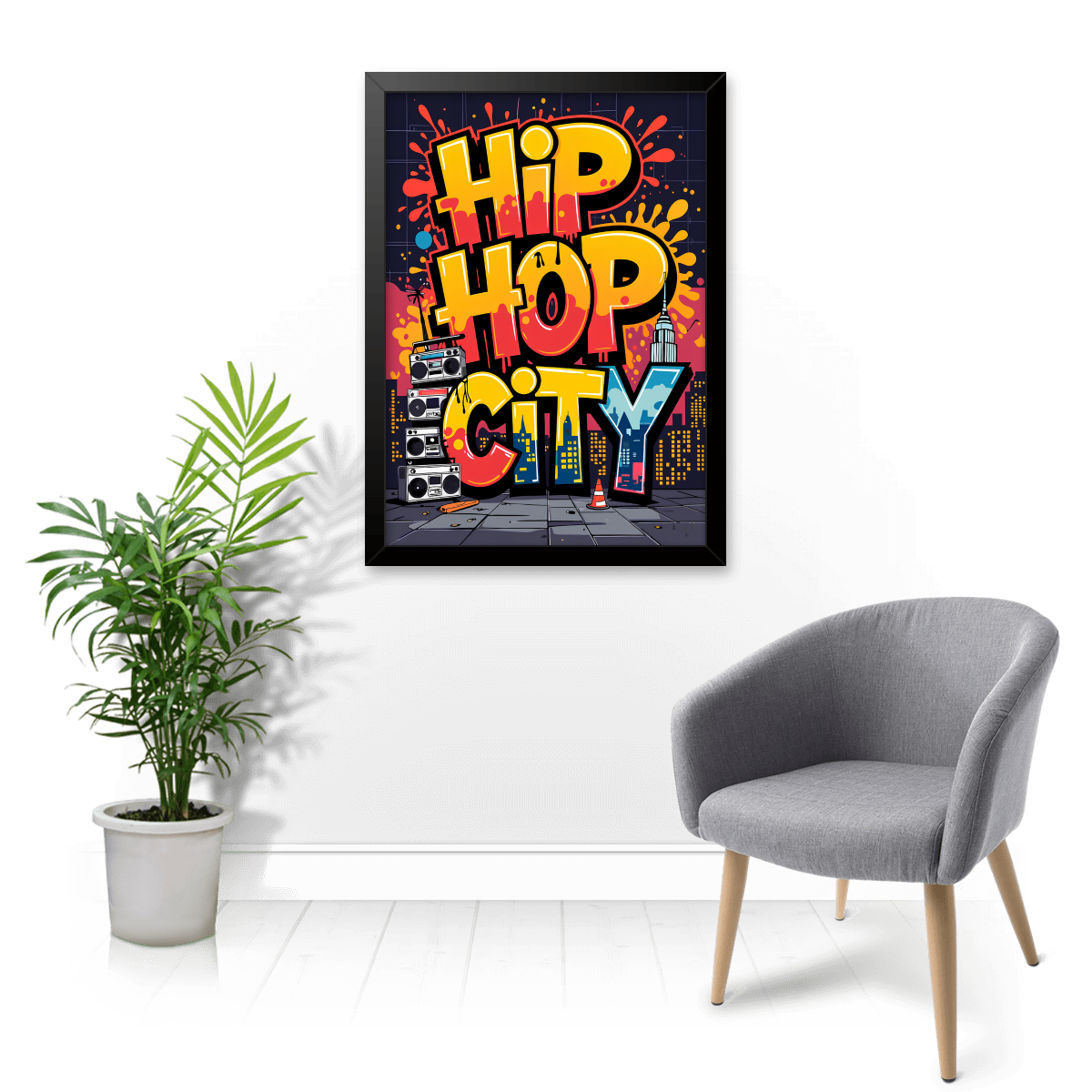 Quadro e poster Hip Hop City Graffiti Art - Quadrorama