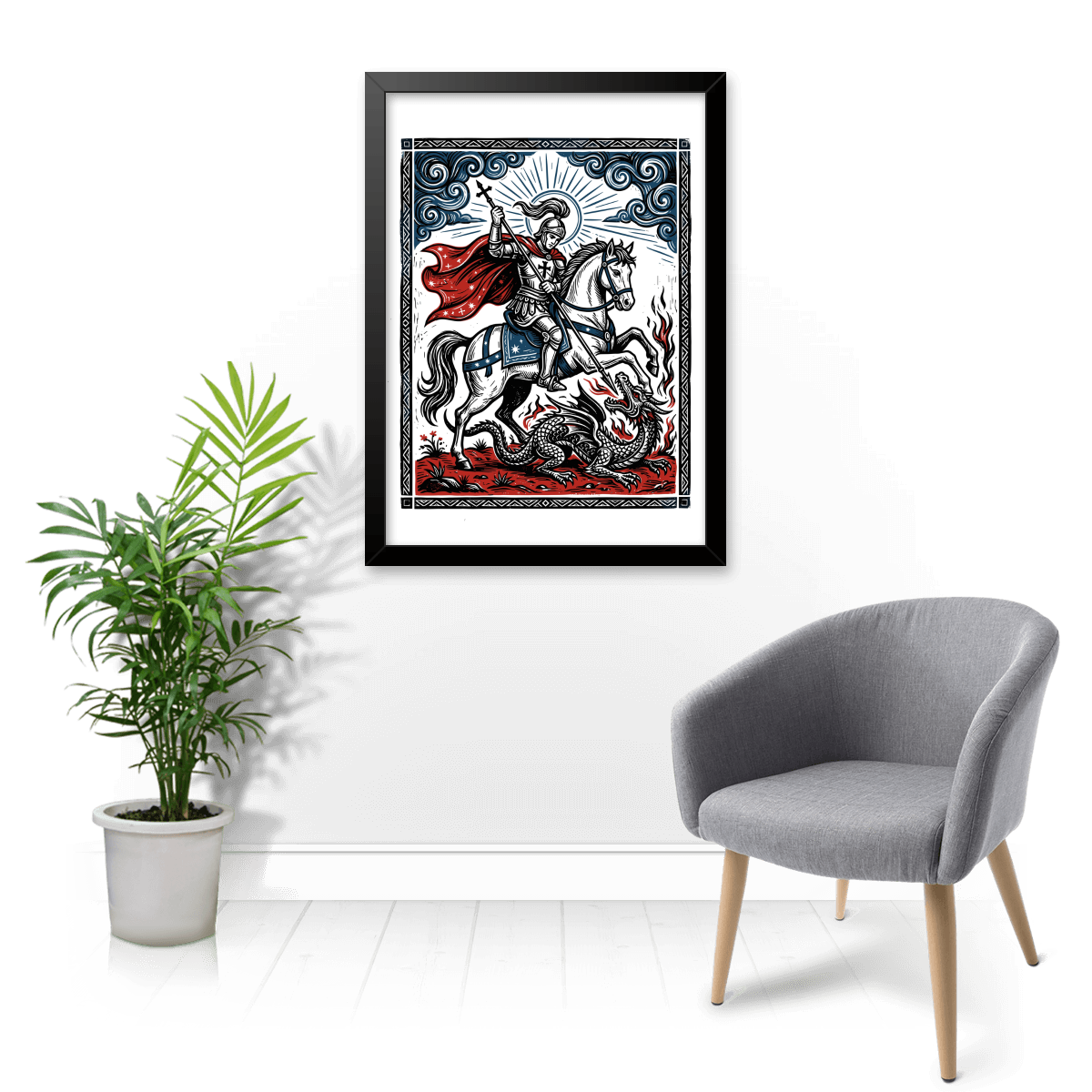 Quadro e poster A Vitória de São Jorge - Quadrorama