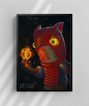 Quadro e poster Cavaleiros Castle Crashers - Quadrorama
