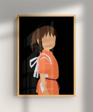 Quadro e poster Chihiro E Sem Rosto - Spirited Away - Quadrorama