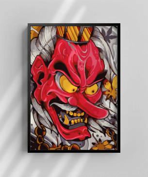 Quadro e poster Máscara Tengu - Quadrorama