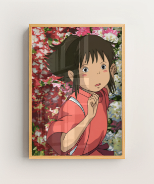 Quadro e poster Chihiro E Sem Rosto - Spirited Away - Quadrorama