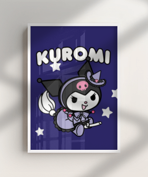 Quadro e poster Kuromi de Lacinho - Quadrorama