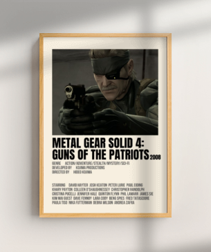 L GEAR SOLID 4 ポスター Quadro e poster Metal Gear Solid 4 - Quadrorama