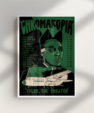 Quadro e poster Flower Boy - Tyler, The Creator - Rap - Quadrorama