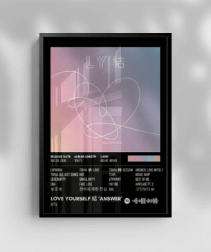 Quadro e poster BTS - Love Yourself: Tear - Quadrorama