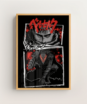 Quadro e poster Guts e Crânios - Berserk - Quadrorama