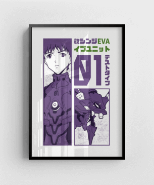 Quadro e poster Eva Unit 01 - Evangelion - Quadrorama