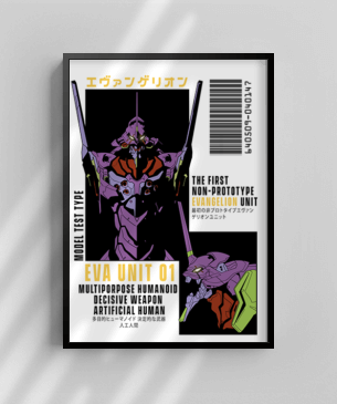 Quadro e poster Eva Unit 01 - Evangelion - Quadrorama