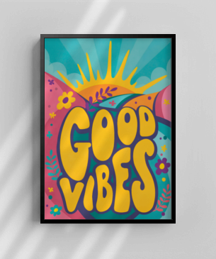 Quadro e poster Good vibes - Quadrorama