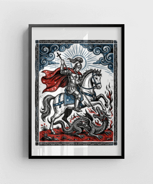 Quadro e poster A Vitória de São Jorge - Quadrorama