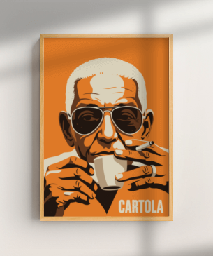 Quadro e poster Candeia e Cartola - Preciso me encontrar - Quadrorama