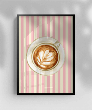 Quadro e poster Às vezes café, Às vezes cerveja - Quadrorama