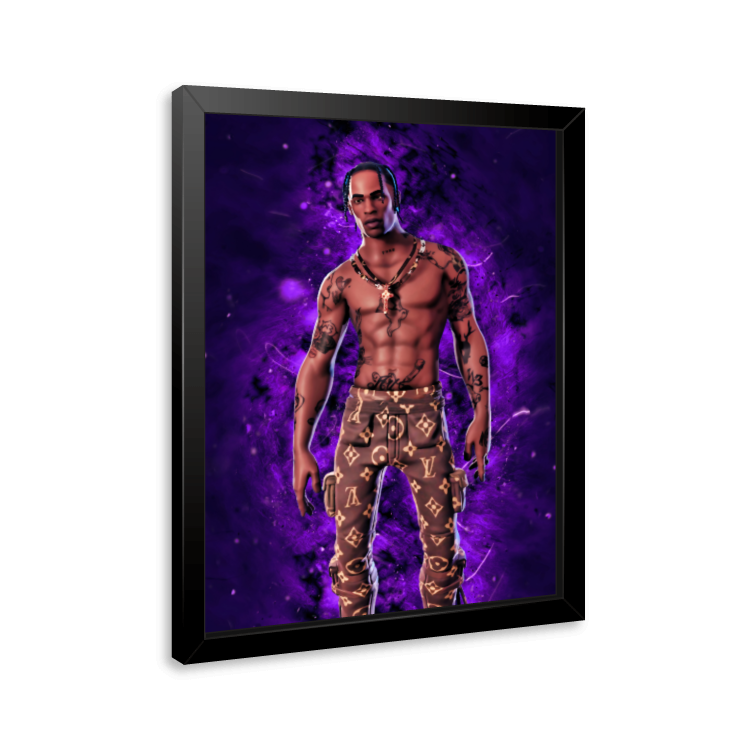 TRAVIS SCOTT×FORTNITE Quadro e poster Travis Scott - Fortnite - Quadrorama