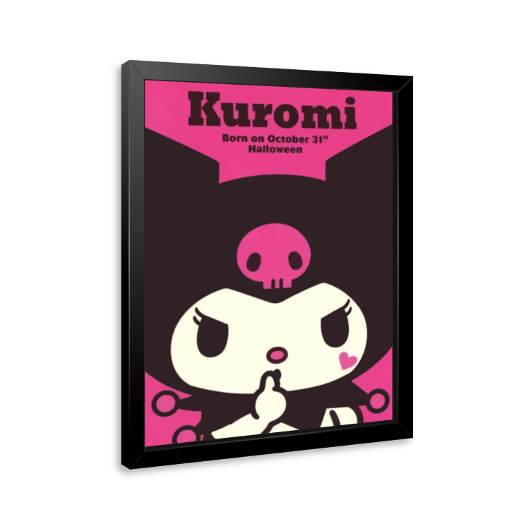 Quadro e poster Kuromi - Born on October 31st - Quadrorama