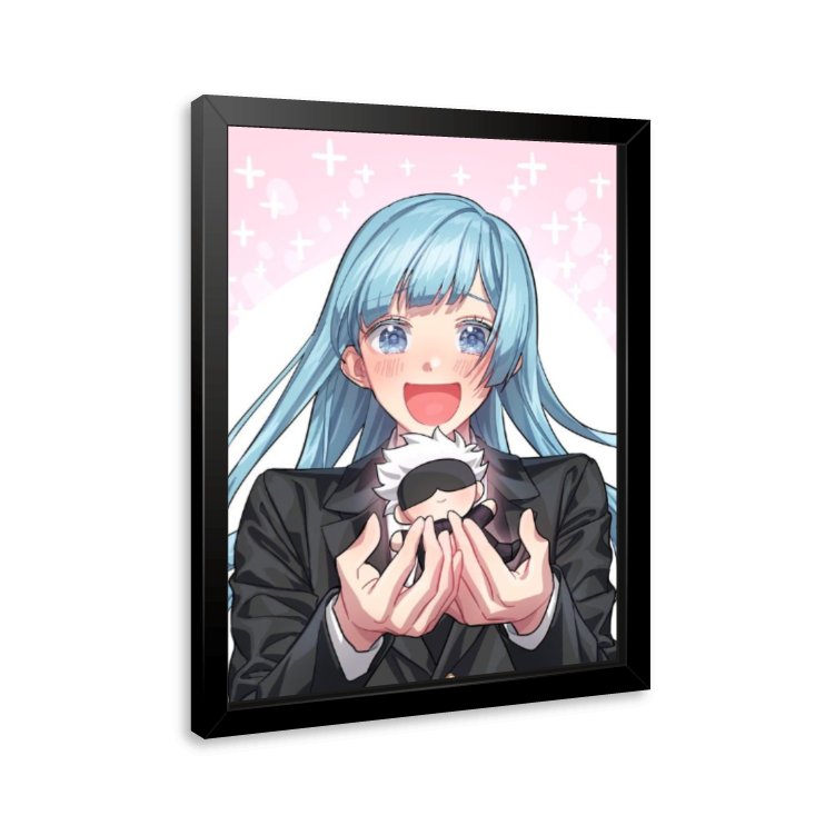Quadro e poster Miwa e Mini Gojo - Jujutsu Kaisen - Quadrorama