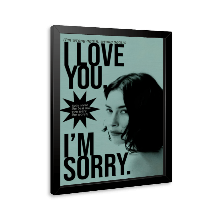 グレイシーエイブラムス - I Love You, I’m Sorry ポスター Quadro e poster I Love You, I'm Sorry - Gracie Abrams - Quadrorama
