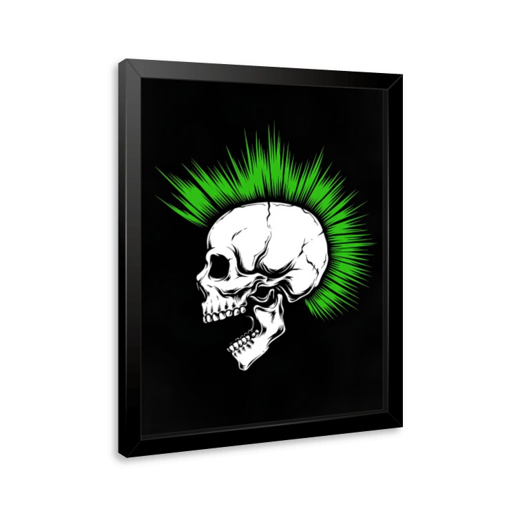 Quadro e poster Caveira Punk - Quadrorama