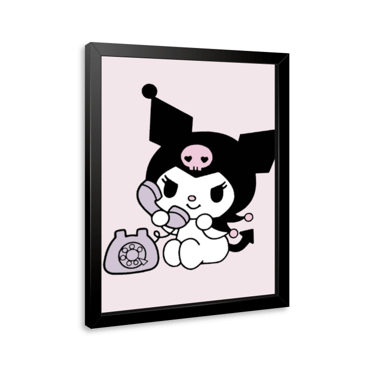 ♥koromo様♥ Quadro e poster Kuromi no Telefone - Quadrorama