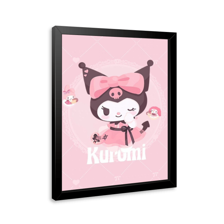 Quadro e poster Kuromi de Laço - Quadrorama