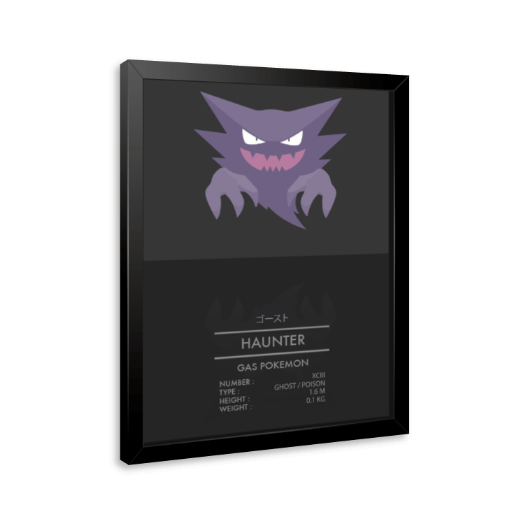 Quadro e poster Haunter - Pokemon - Quadrorama