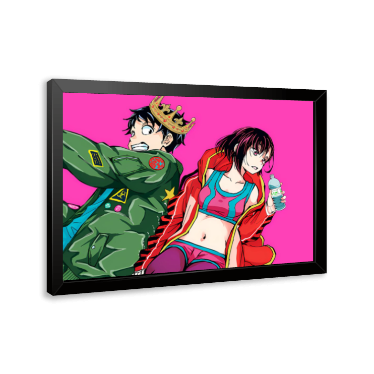 小夏　10050100 お急ぎ Quadro e poster Akira e Shizuka - Zom 100 - Quadrorama