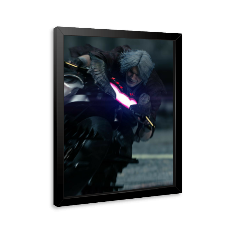 Quadro e poster Dante na Moto - Devil May Cry - Quadrorama