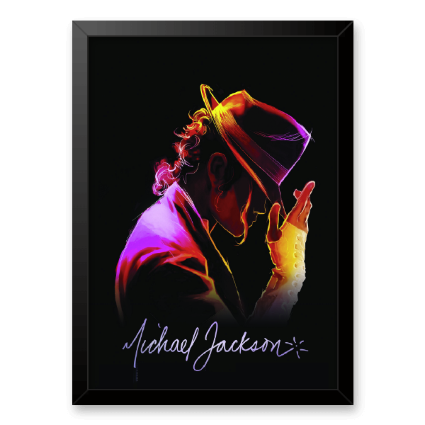 Quadro e poster Michael Jackson Pintura - Quadrorama