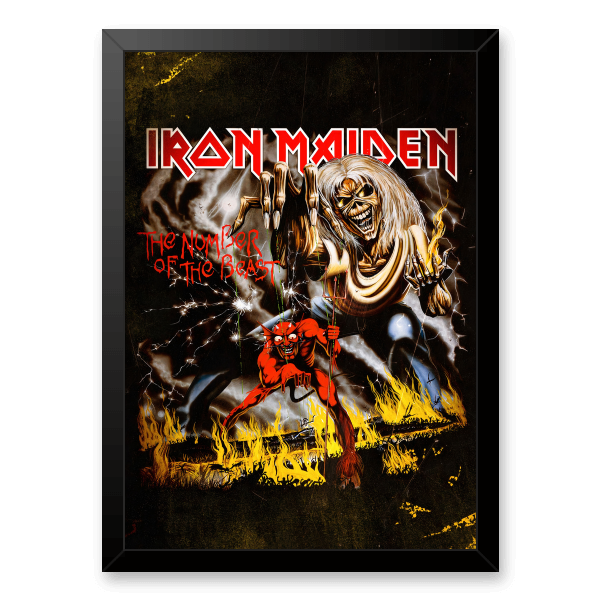 Quadro e poster Iron Maiden - The Number of the Beast - Quadrorama