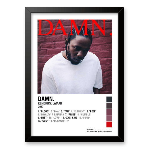 Quadro e poster Damn Kendrick Lamar - Quadrorama