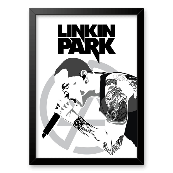 Quadro e poster Chester Bennington - Linkin Park - Quadrorama