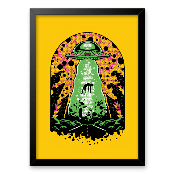 Quadro e poster Abdução alienígena - Quadrorama