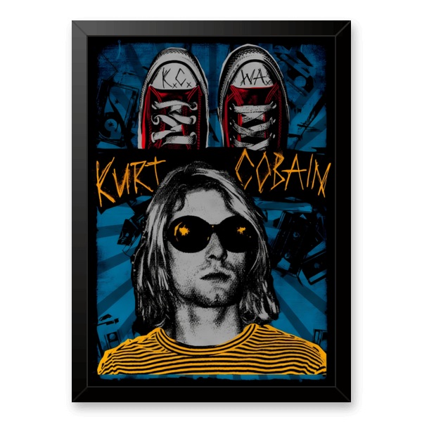 Quadro e poster Kurt Cobain Nirvana - Quadrorama