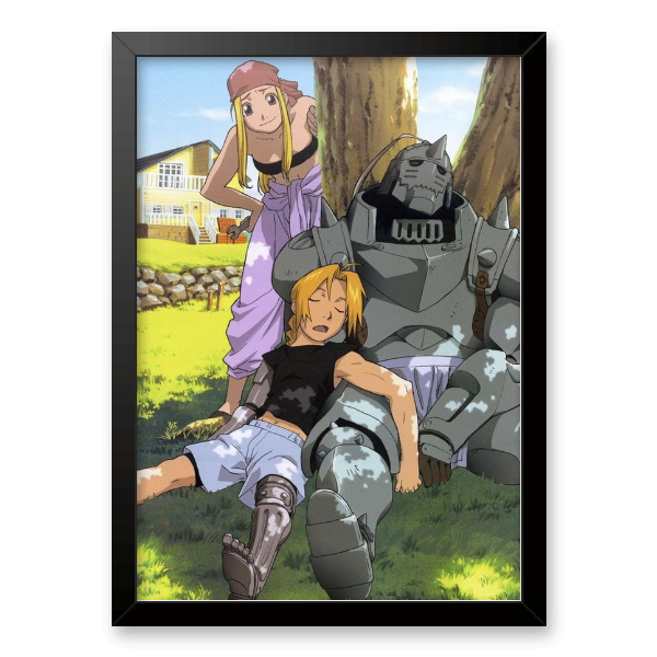 Quadro e poster Edward, Alphonse e Winry - Full Metal Alchemist