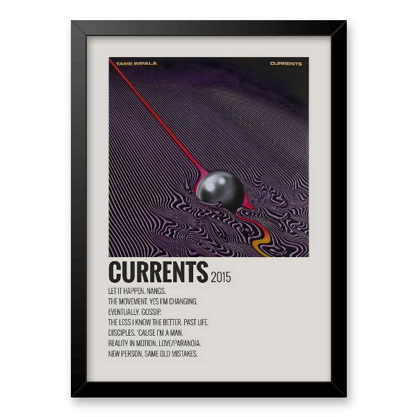 Quadro e poster Tame Impala - Currents - Quadrorama