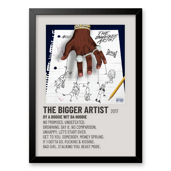 Quadro e poster A Boogie Wit Da Hoodie - The Bigger Artist - Quadrorama